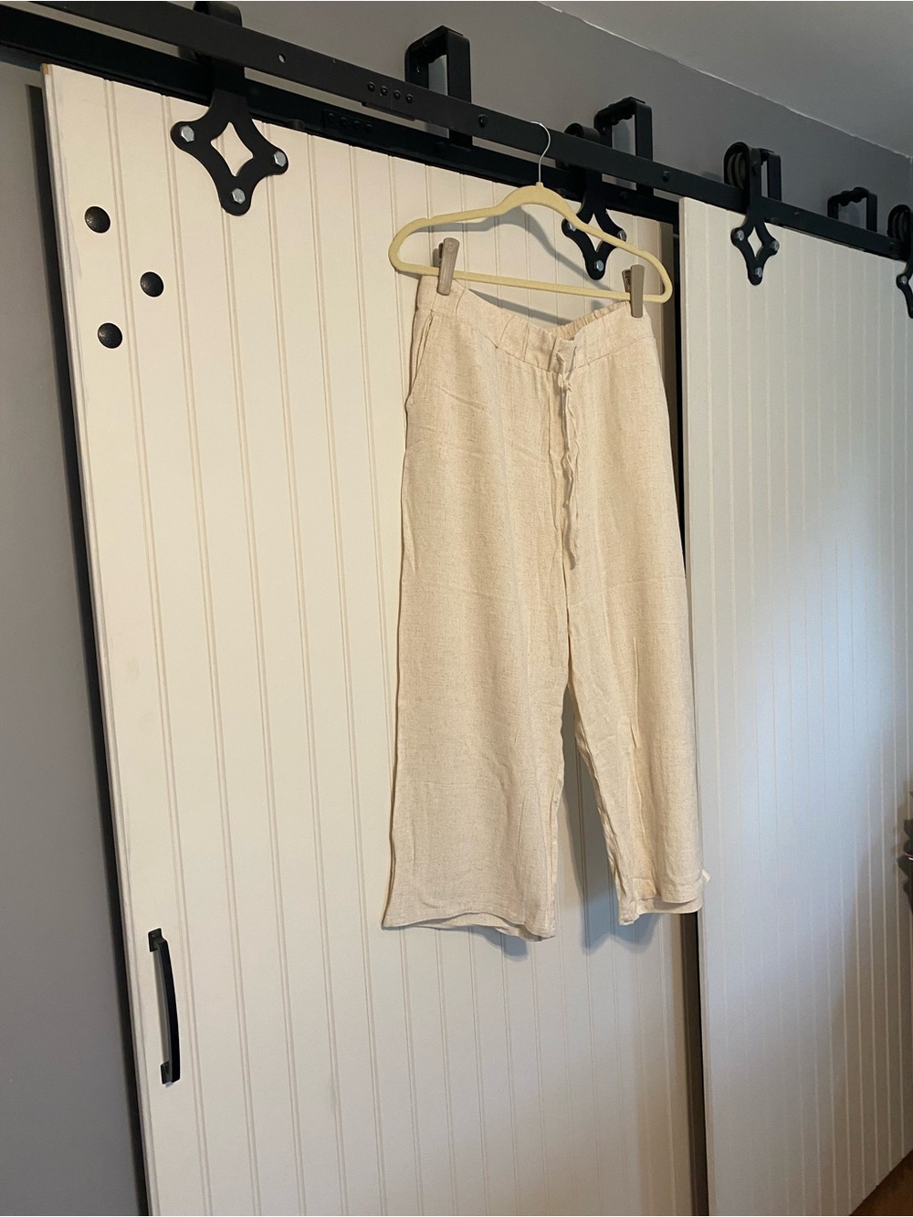 Logo Lori Goldstein Perfect Wide-Leg Linen Blend Pants